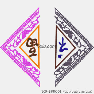 svg矢量绣花图下载