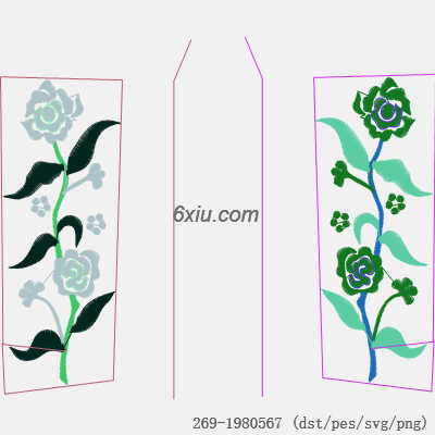 svg矢量绣花图下载