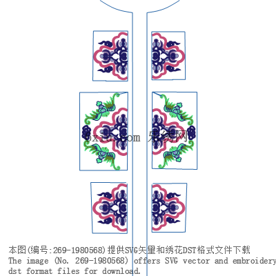 svg矢量绣花图下载