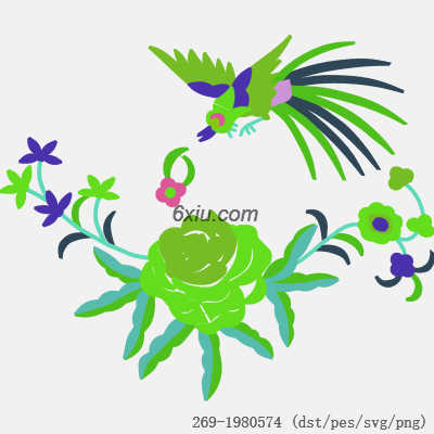 svg矢量绣花图下载