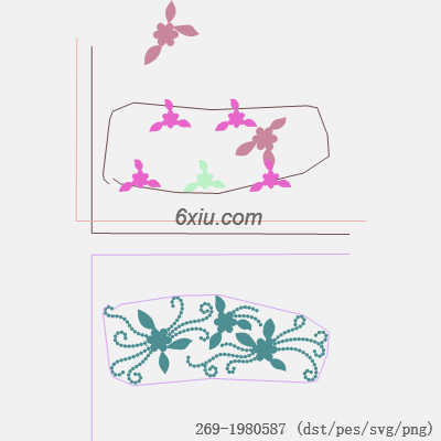 svg矢量绣花图下载