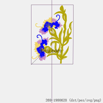 svg矢量绣花图下载