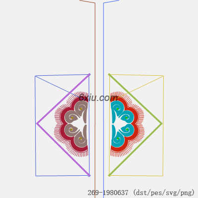 svg矢量绣花图下载