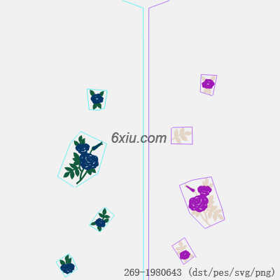 svg矢量绣花图下载