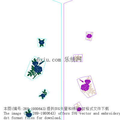 svg矢量绣花图下载