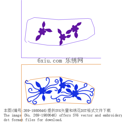svg矢量绣花图下载