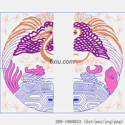 svg矢量绣花图下载