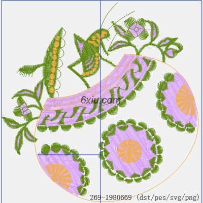 svg矢量绣花图下载