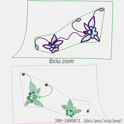 svg矢量绣花图下载