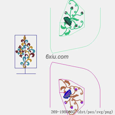 svg矢量绣花图下载