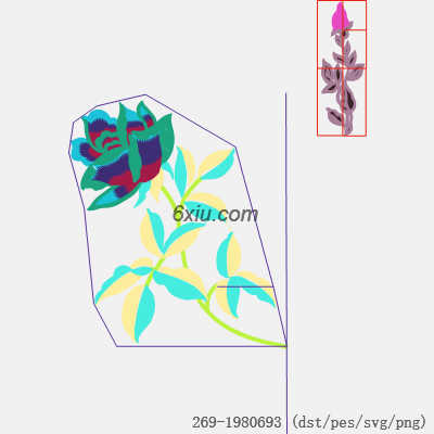 svg矢量绣花图下载