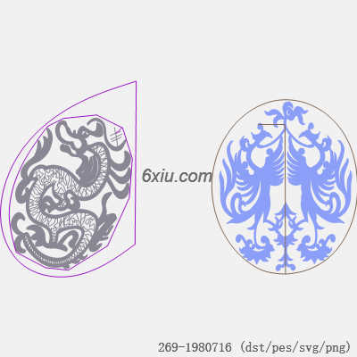 svg矢量绣花图下载