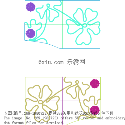 svg矢量绣花图下载