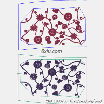 svg矢量绣花图下载