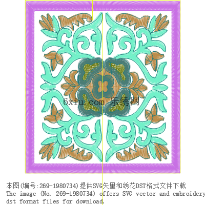 svg矢量绣花图下载