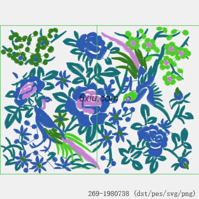 svg矢量绣花图下载