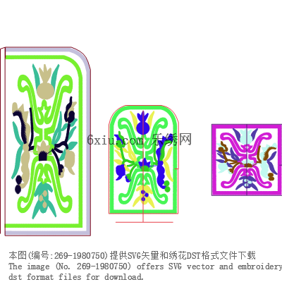 svg矢量绣花图下载