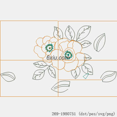 svg矢量绣花图下载