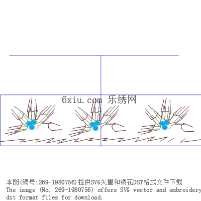 svg矢量绣花图下载