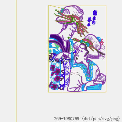 svg矢量绣花图下载