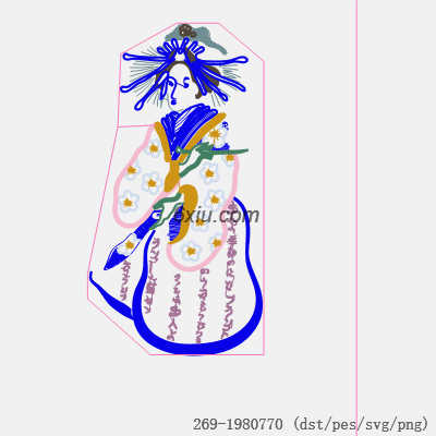 svg矢量绣花图下载