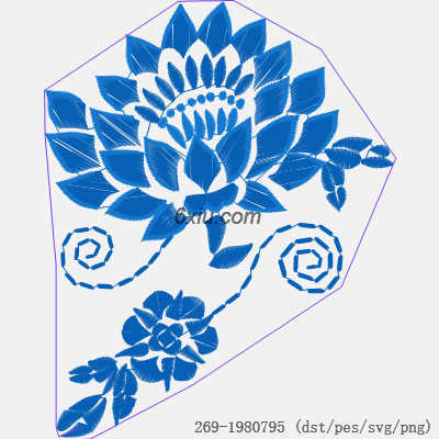 svg矢量绣花图下载
