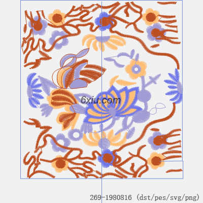 svg矢量绣花图下载