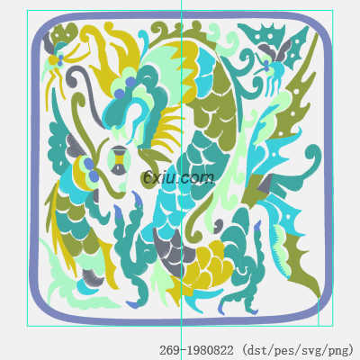 svg矢量绣花图下载