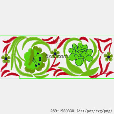 svg矢量绣花图下载