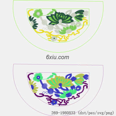 svg矢量绣花图下载