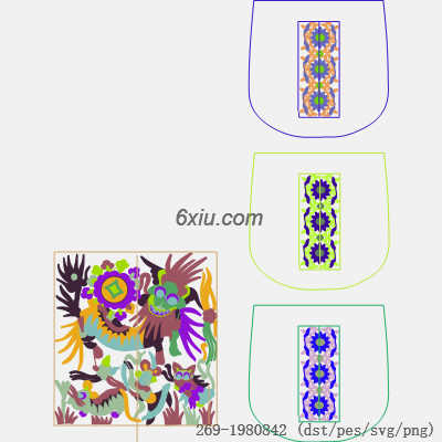 svg矢量绣花图下载