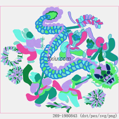 svg矢量绣花图下载