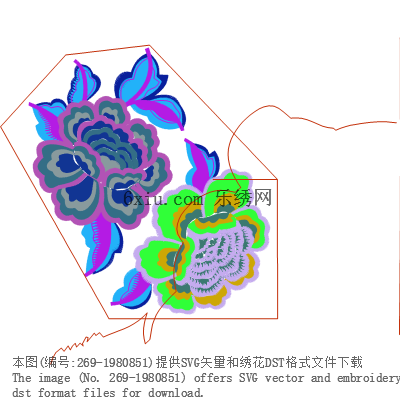 svg矢量绣花图下载
