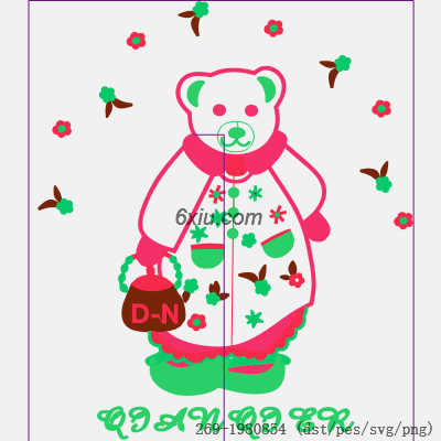 svg矢量绣花图下载
