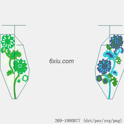 svg矢量绣花图下载