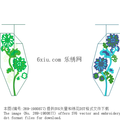 svg矢量绣花图下载