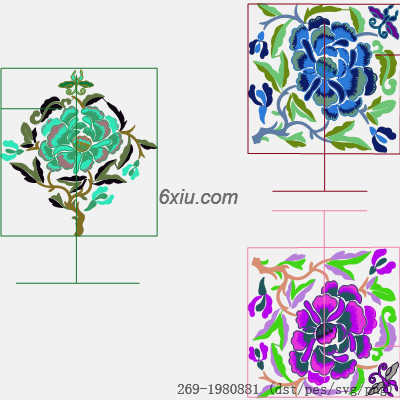 svg矢量绣花图下载