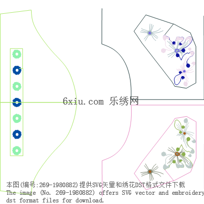 svg矢量绣花图下载