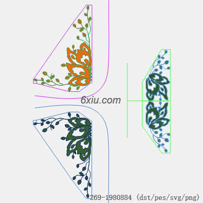 svg矢量绣花图下载