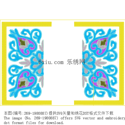 svg矢量绣花图下载