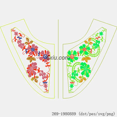 svg矢量绣花图下载