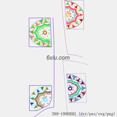 svg矢量绣花图下载