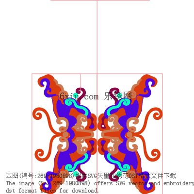 svg矢量绣花图下载