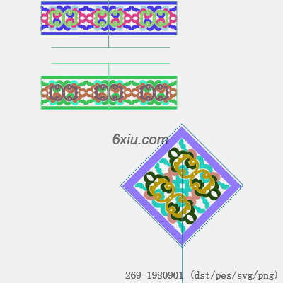 svg矢量绣花图下载