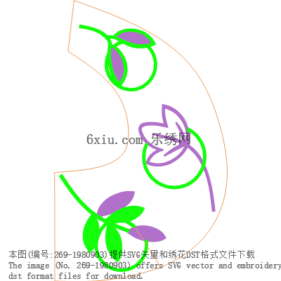 svg矢量绣花图下载
