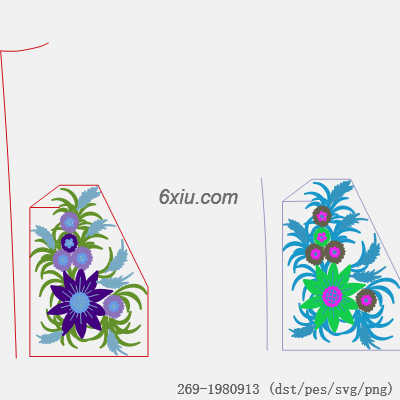svg矢量绣花图下载