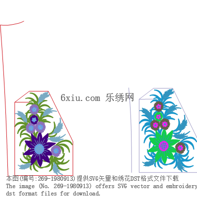 svg矢量绣花图下载