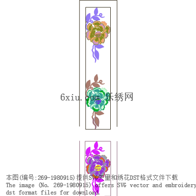 svg矢量绣花图下载