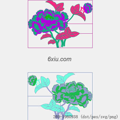 svg矢量绣花图下载