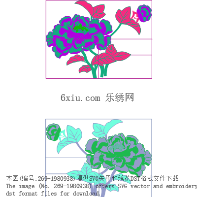 svg矢量绣花图下载